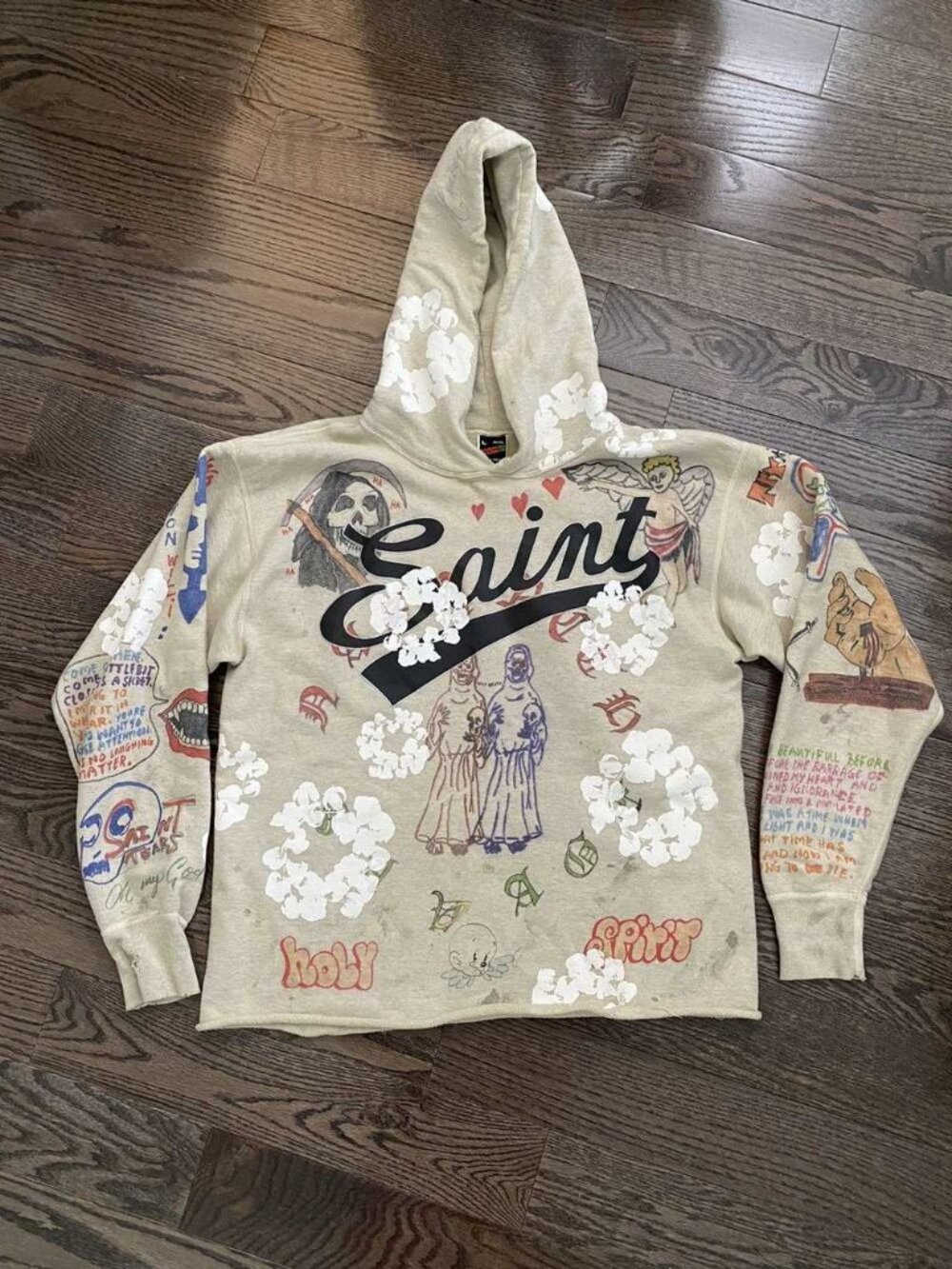 DENIM TEARS × Saint Michael Saint Michael x Denim Tears Graffiti Hoodie